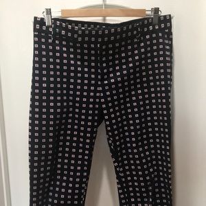 Gap Slim Cropped Stretch Geometric Pants - Size 6